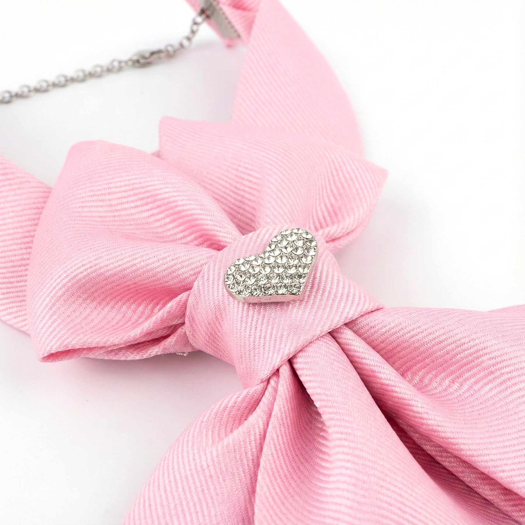 BLUEBELL TIE - SILVER HEART