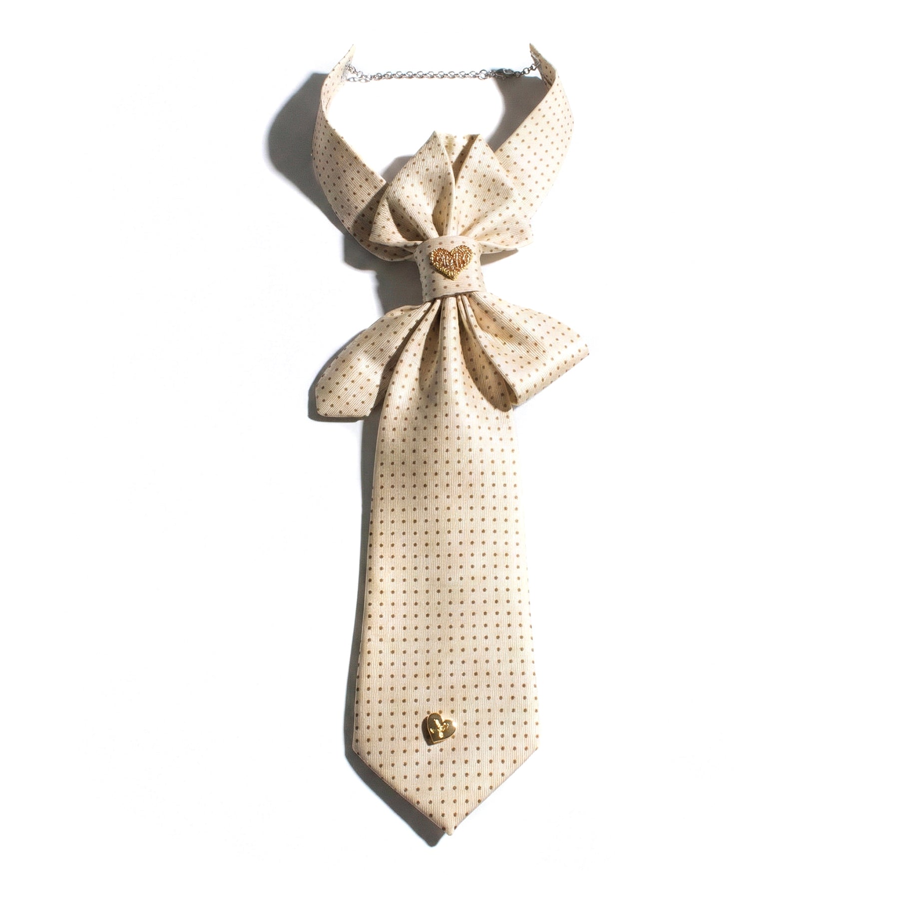 BLUEBELL TIE - GOLD HEART