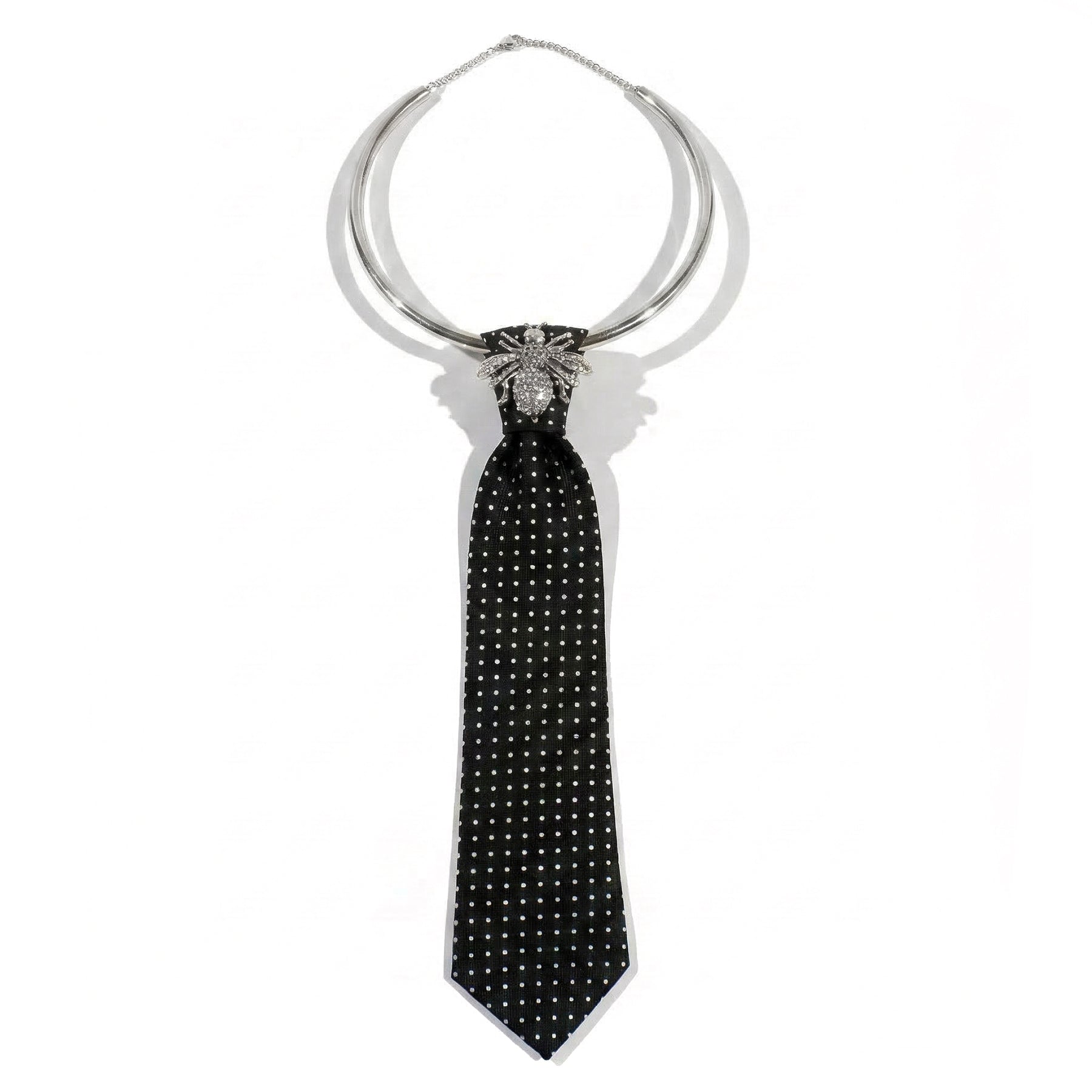 METAL CHOCKER - SILVER BEE