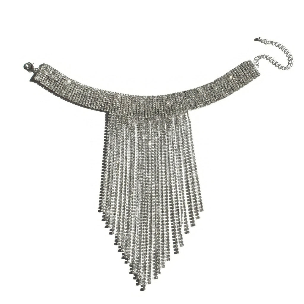 COLLANA FRINGE SILVER
