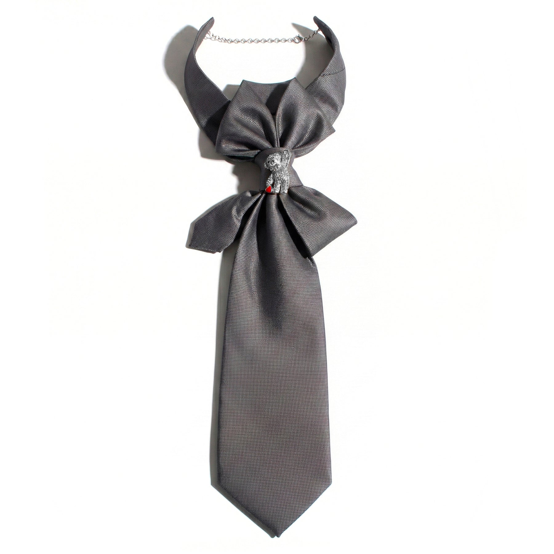 BLUEBELL TIE - SILVER BEAR