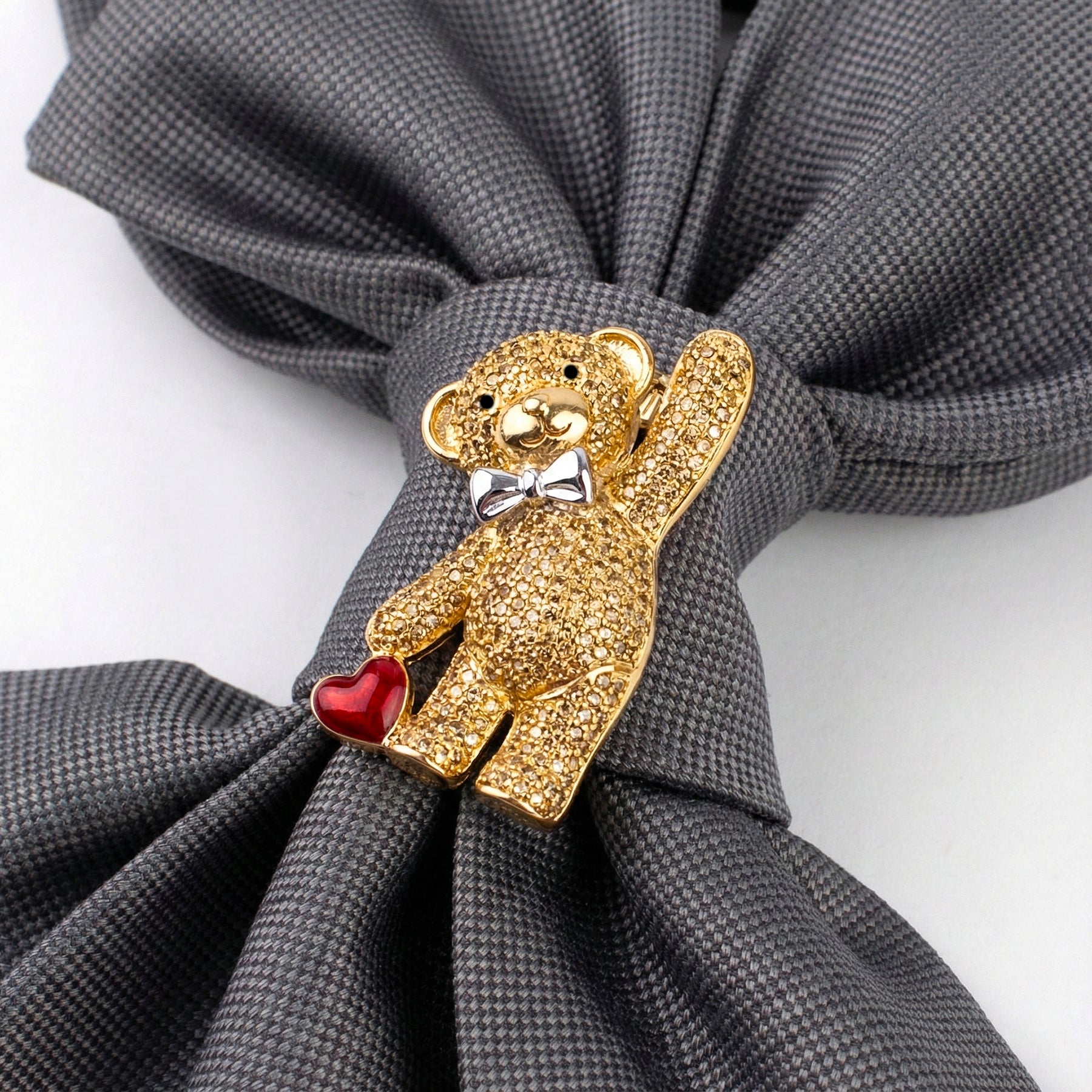 BLUEBELL TIE - GOLD BEAR