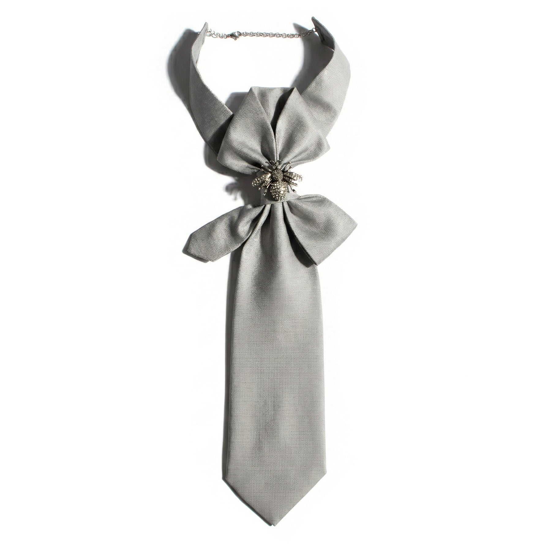 BLUEBELL TIE - SILVER BEE