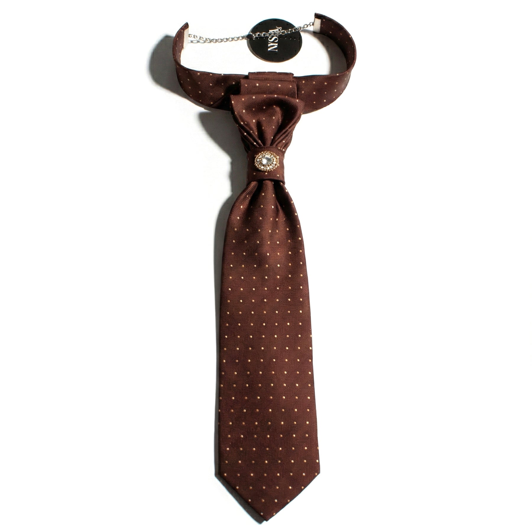 FLOWER TIE - BROWNIE