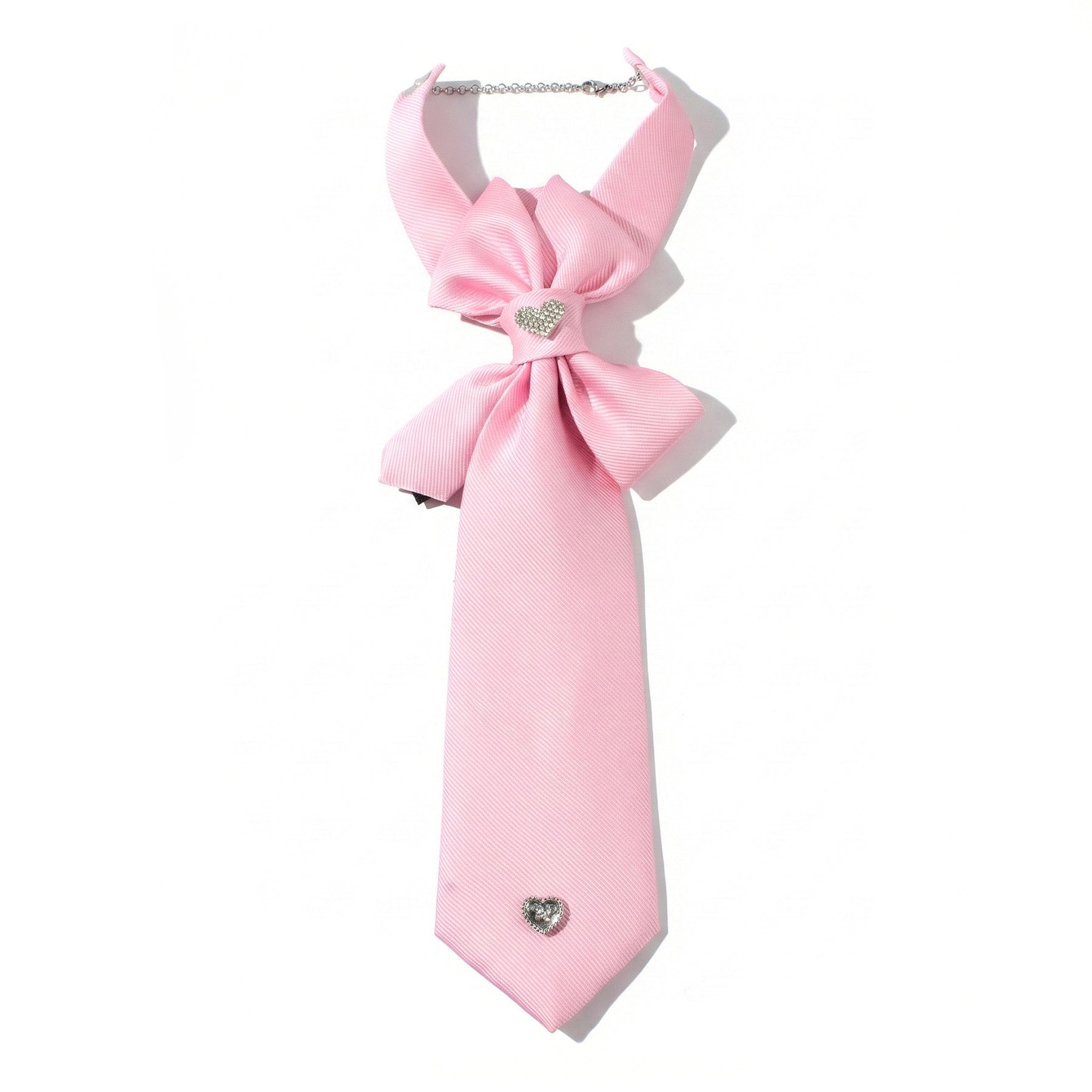 BLUEBELL TIE - SILVER HEART