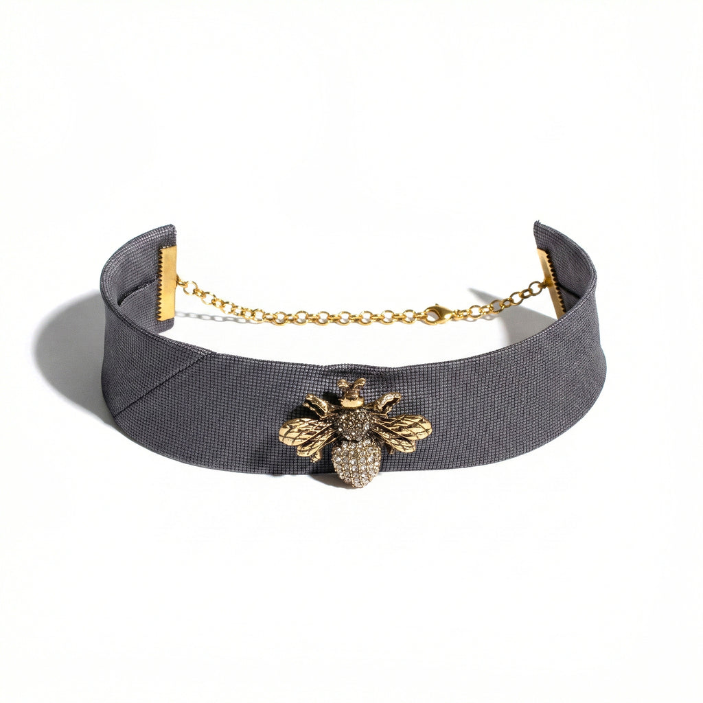 CHOCKER - GREY BEE