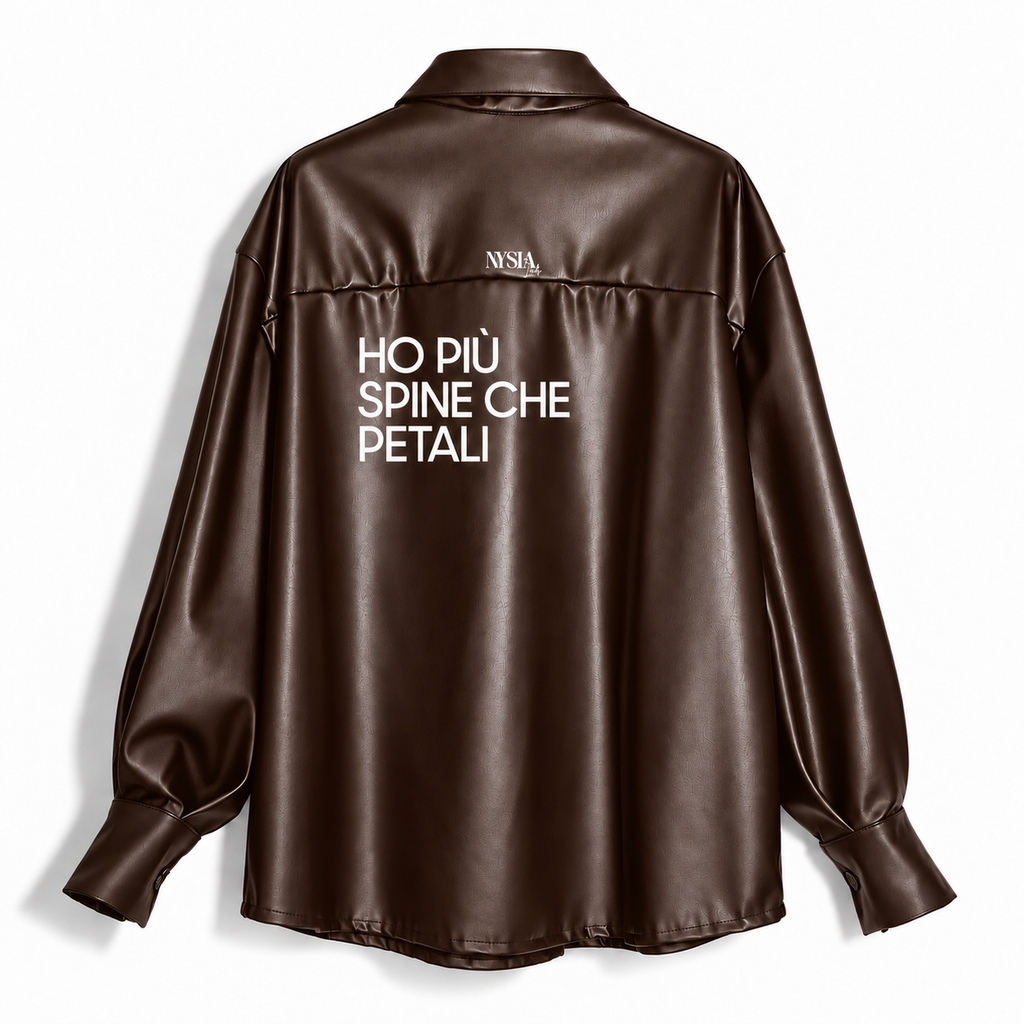 CAMICIA ECOPELLE - PETALI E SPINE
