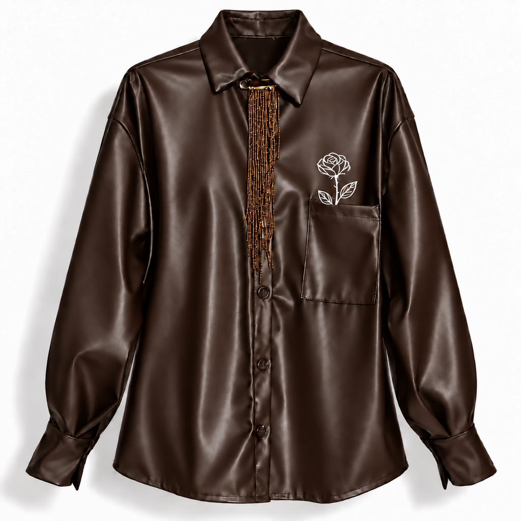 CAMICIA ECOPELLE - PETALI E SPINE