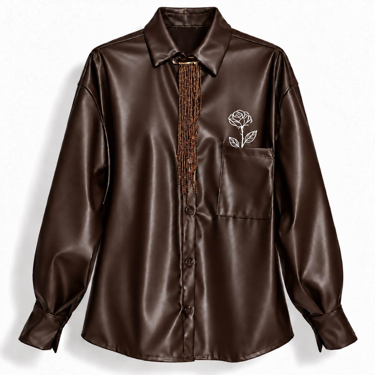 CAMICIA ECOPELLE - PETALI E SPINE