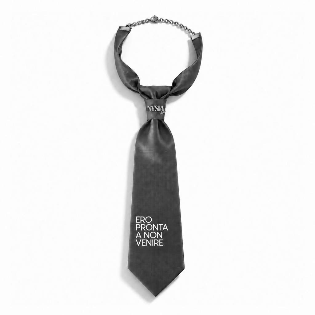 WRITTEN TIE - PRONTA A NON VENIRE