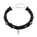 BANDANA CHOKER - BLACK DENIM