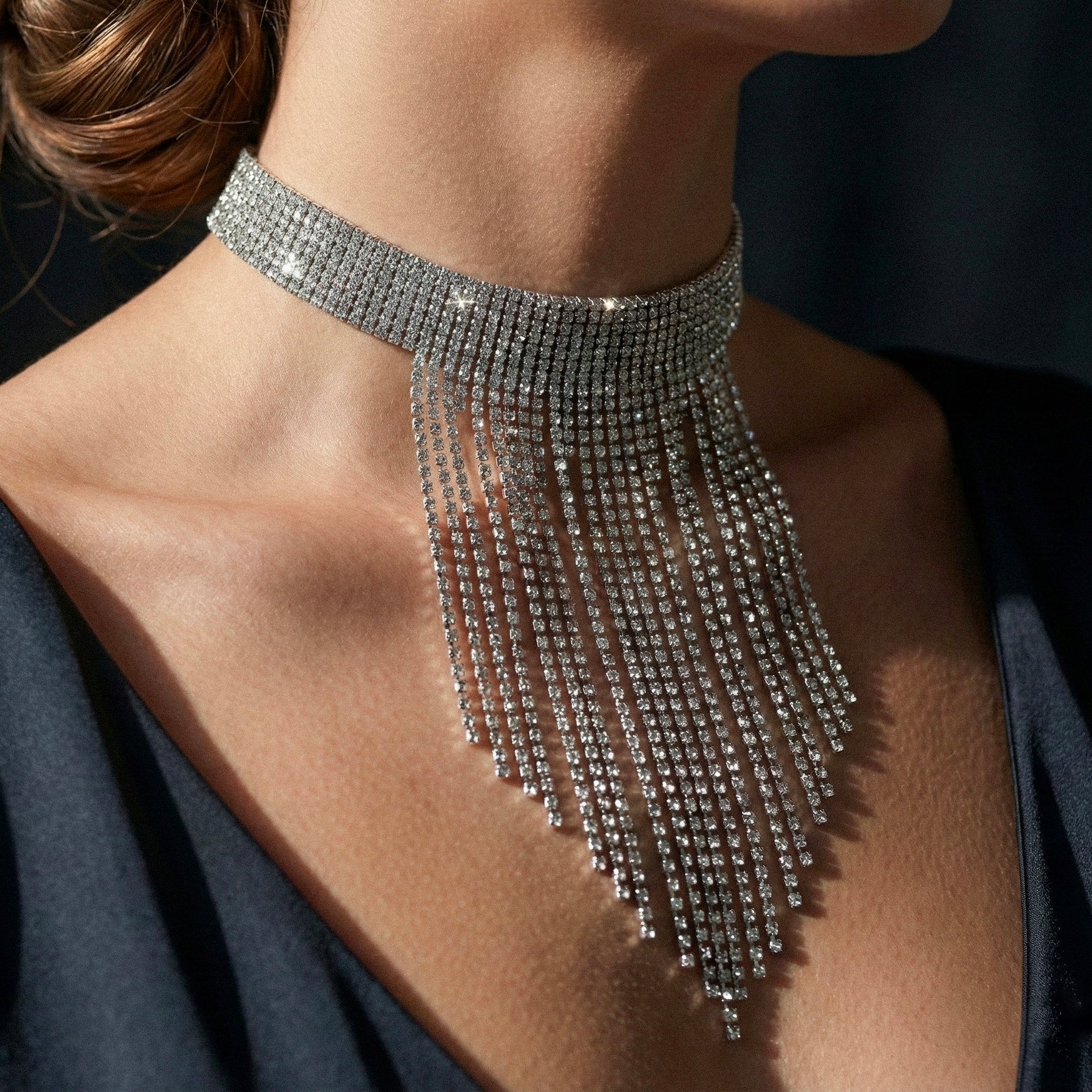 COLLANA FRINGE SILVER