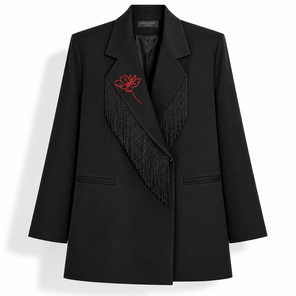 BLAZER  FRANGE -  POCO GESTIBILE