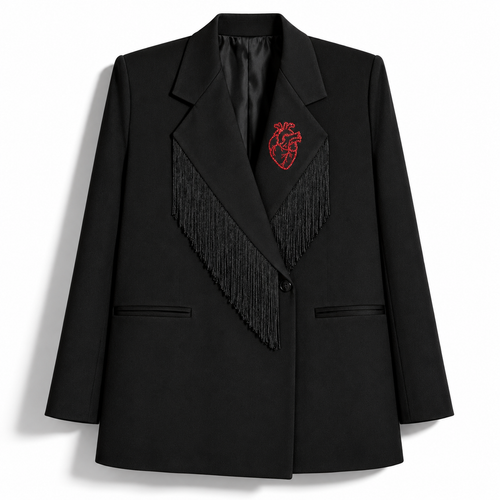 BLAZER  FRANGE - CUORE RARO