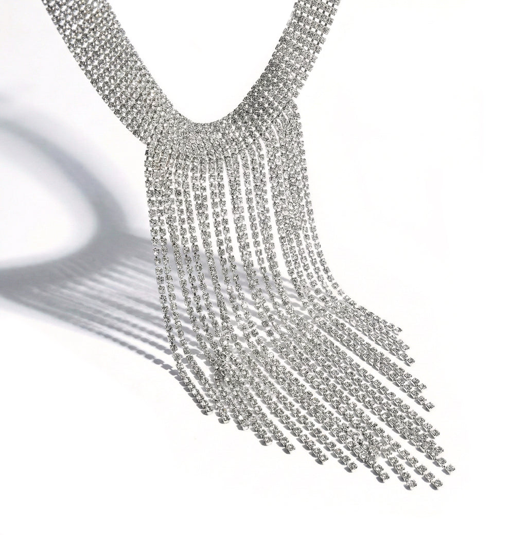 COLLANA FRINGE SILVER