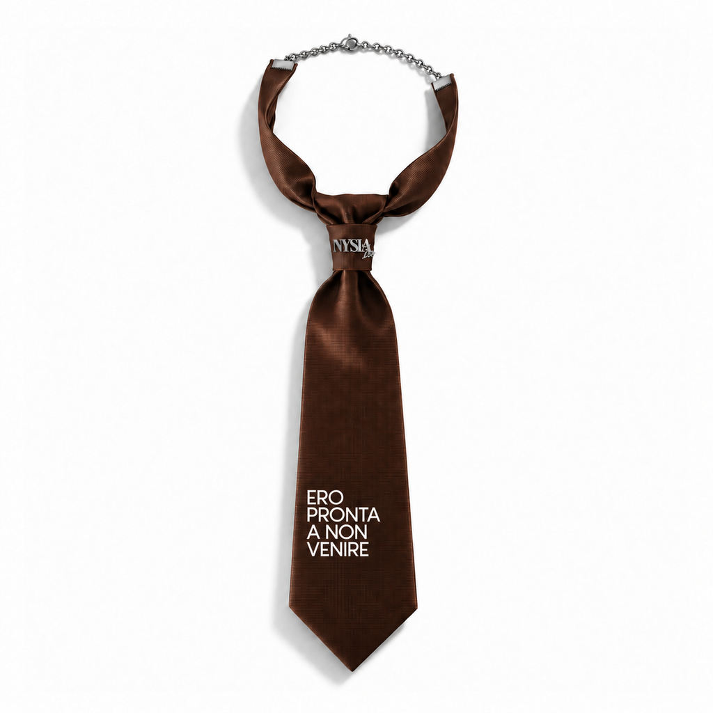 WRITTEN TIE - PRONTA A NON VENIRE