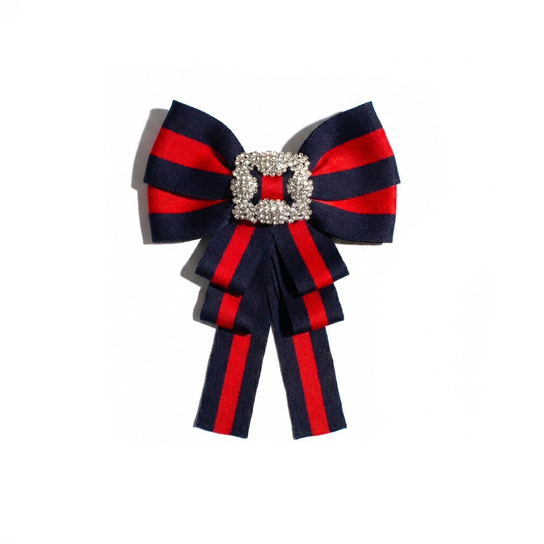 SPILLA BLUE BOW BROOCH