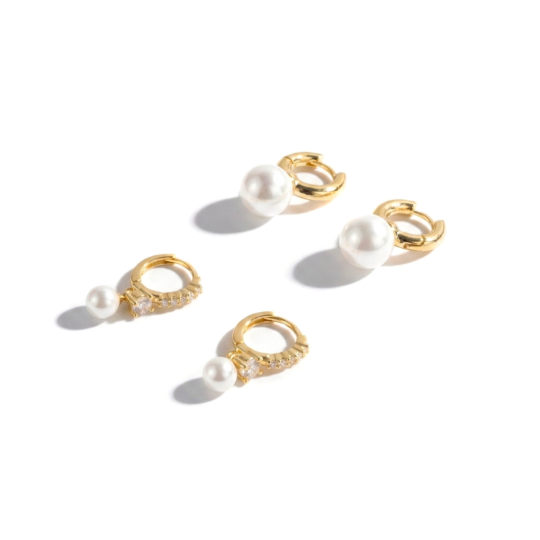 ORECCHINI GOLD PEARL SET