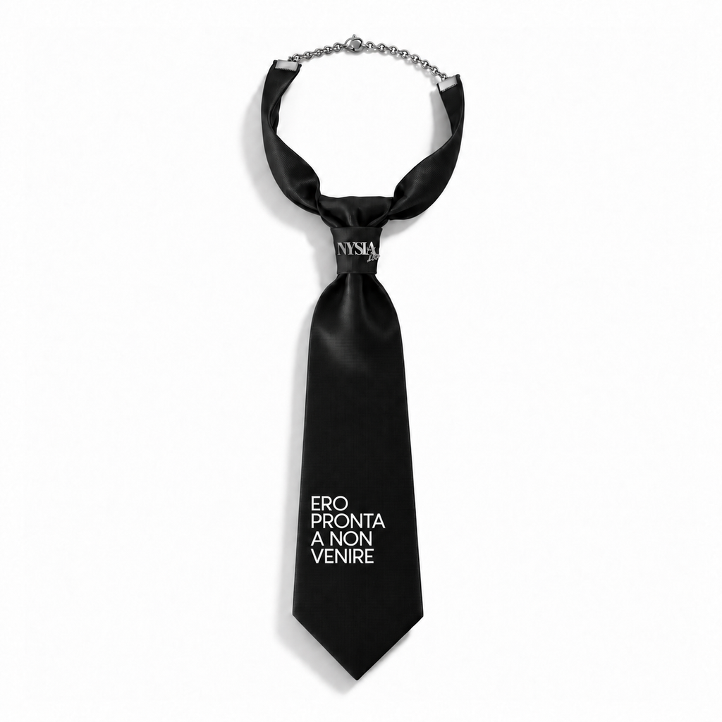 WRITTEN TIE - PRONTA A NON VENIRE