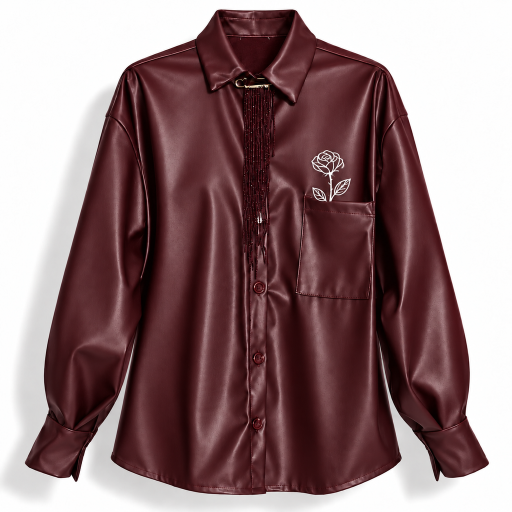 CAMICIA ECOPELLE - PETALI E SPINE