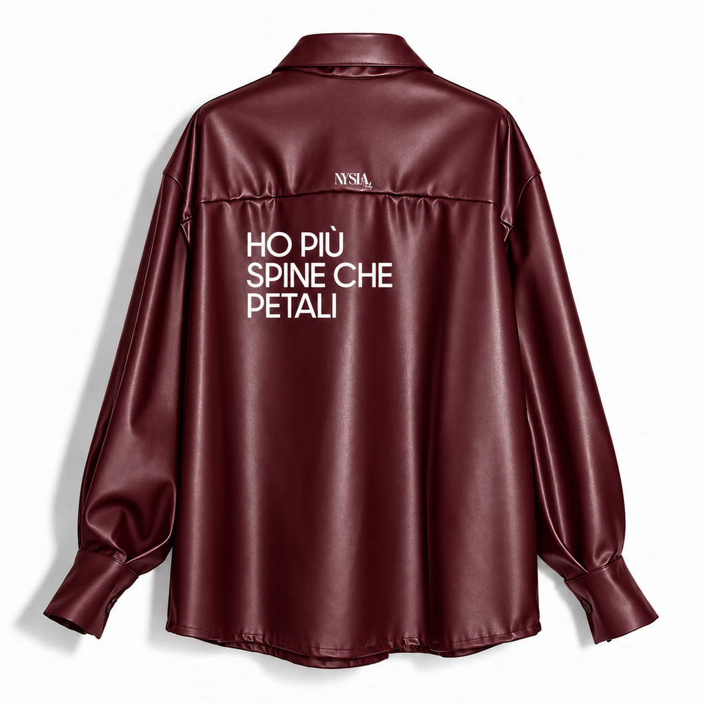 CAMICIA ECOPELLE - PETALI E SPINE