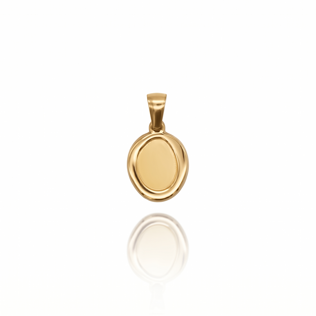 MEMORIES - CHARM MINI OVALE ASIMMETRICO PERSONALIZZABILE