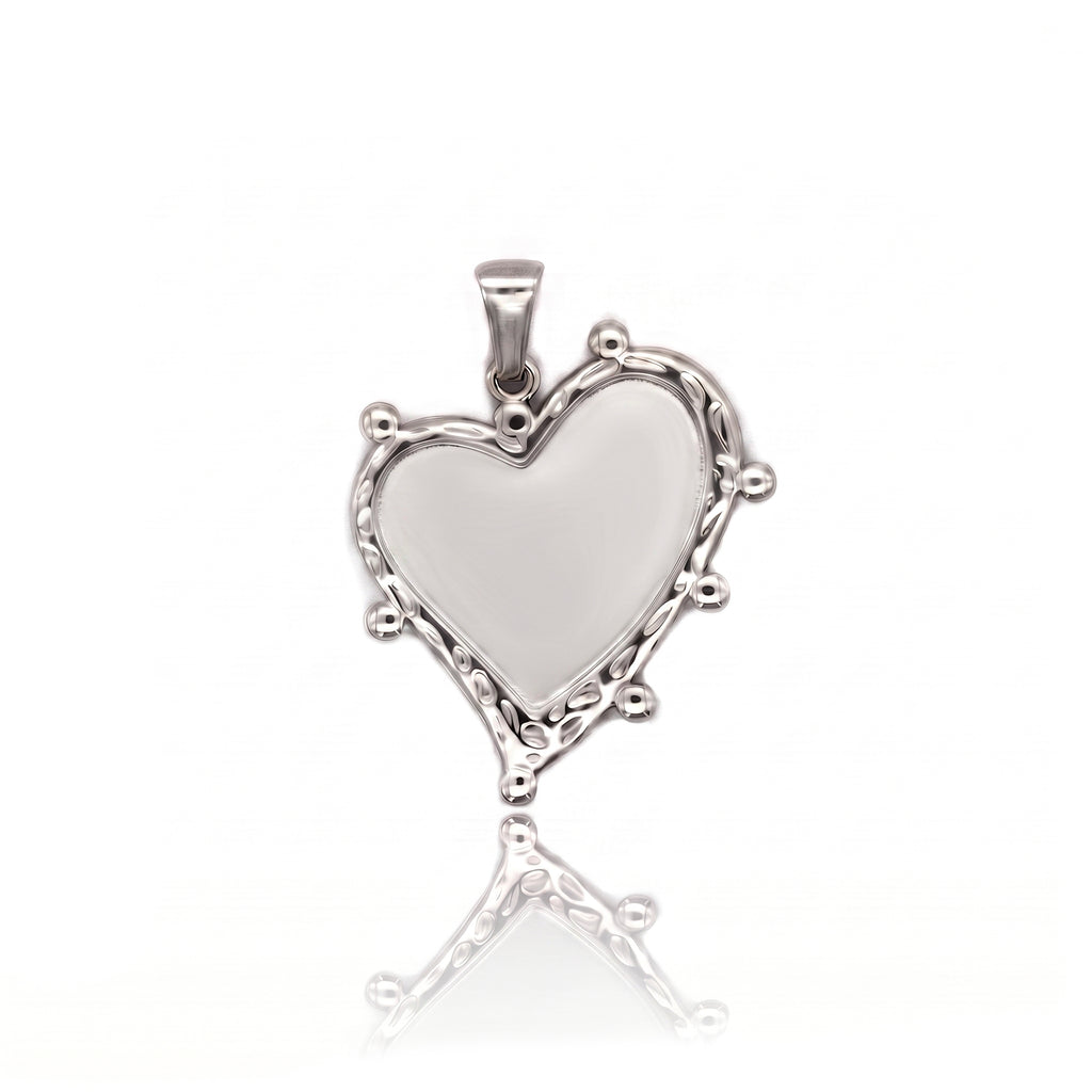 MEMORIES - CHARM CUORE ASIMMETRICO PERSONALIZZABILE