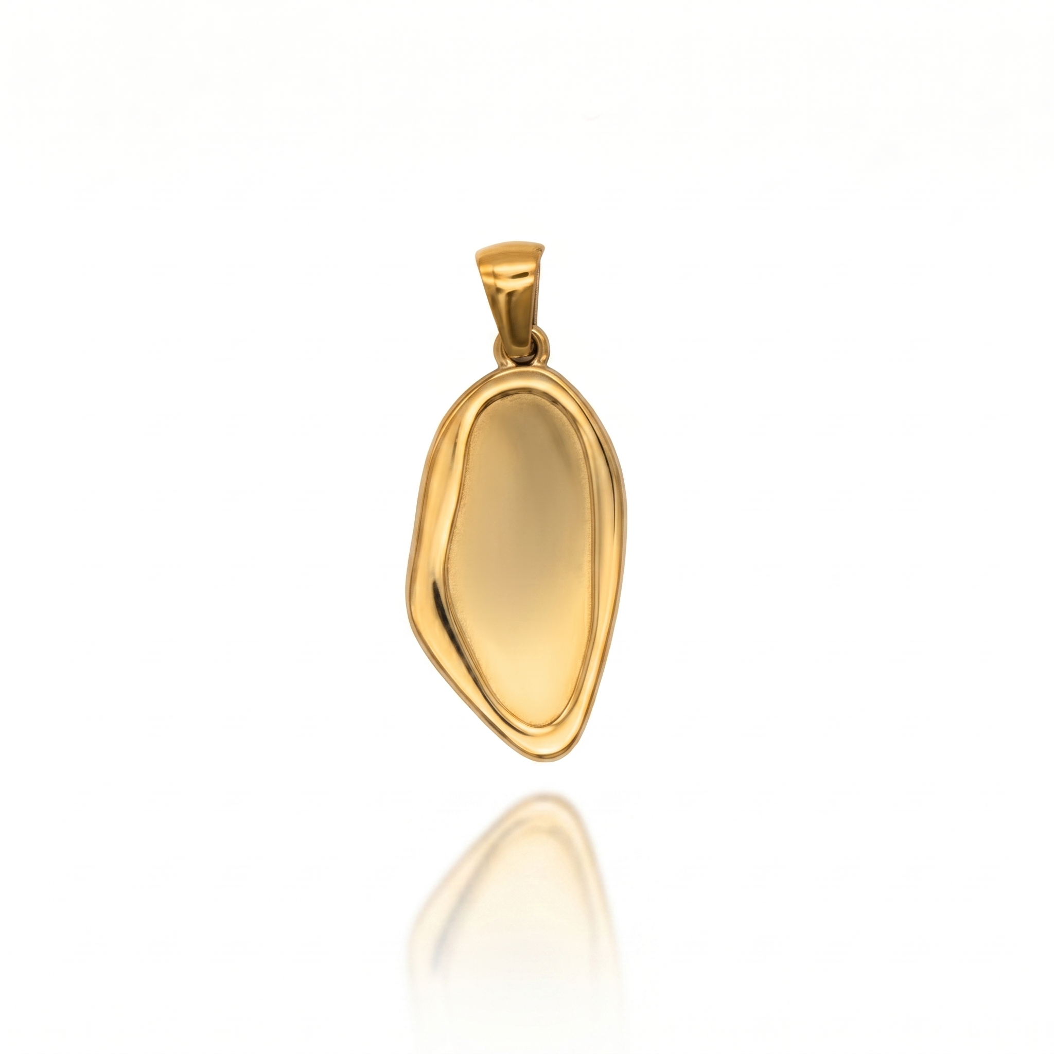 MEMORIES - CHARM OVALE LARGO ASIMMETRICO PERSONALIZZABILE
