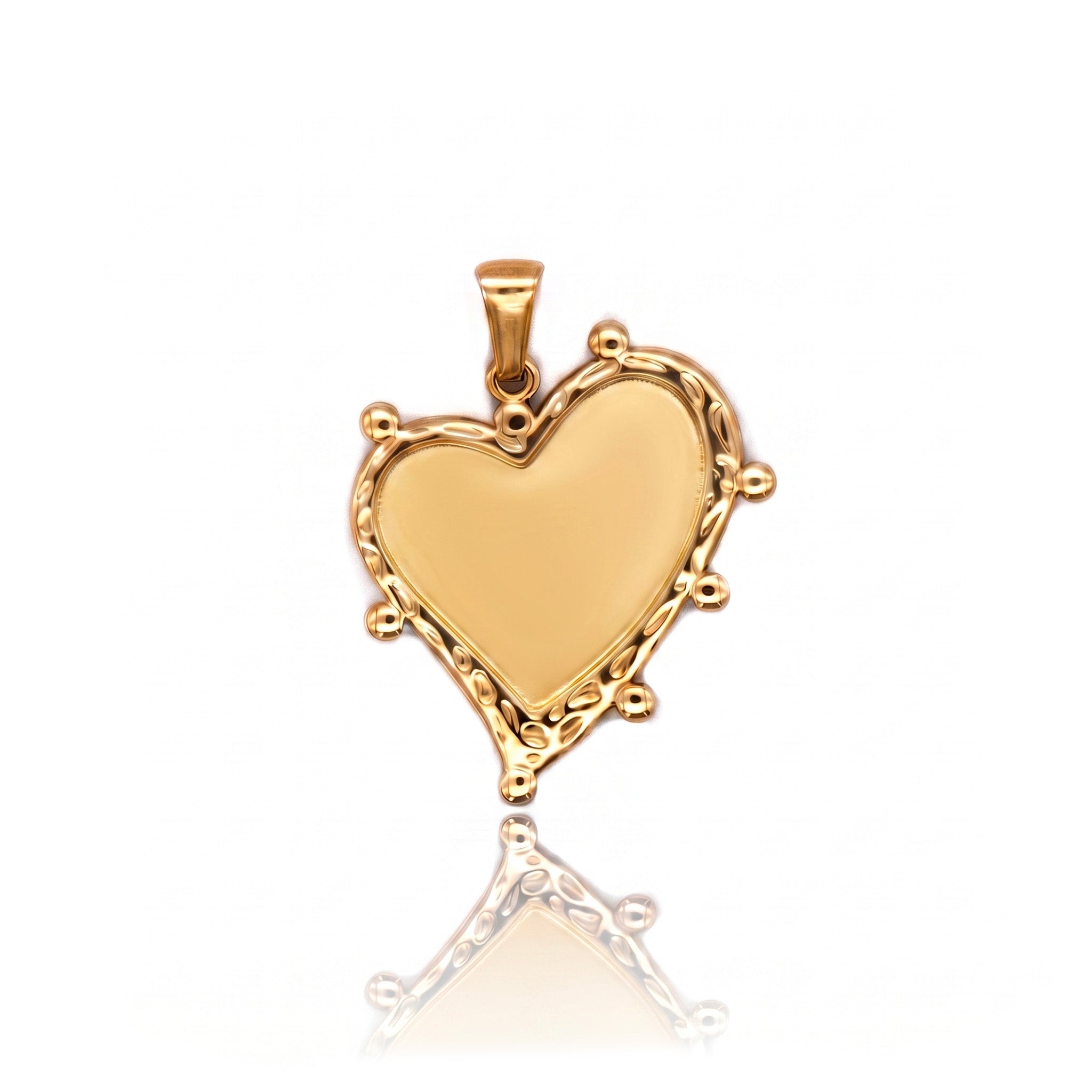 MEMORIES - CHARM CUORE ASIMMETRICO PERSONALIZZABILE