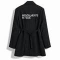 BLAZER GESSATO - MENTALMENTE IN FERIE NERO
