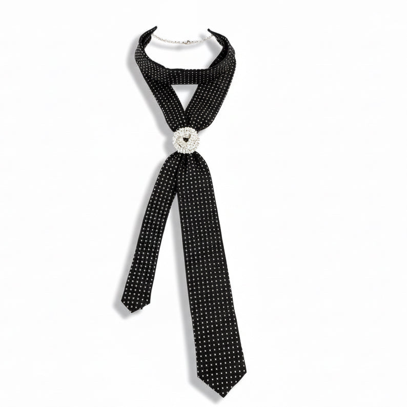 FOULARD TIE - ROUND PEARL