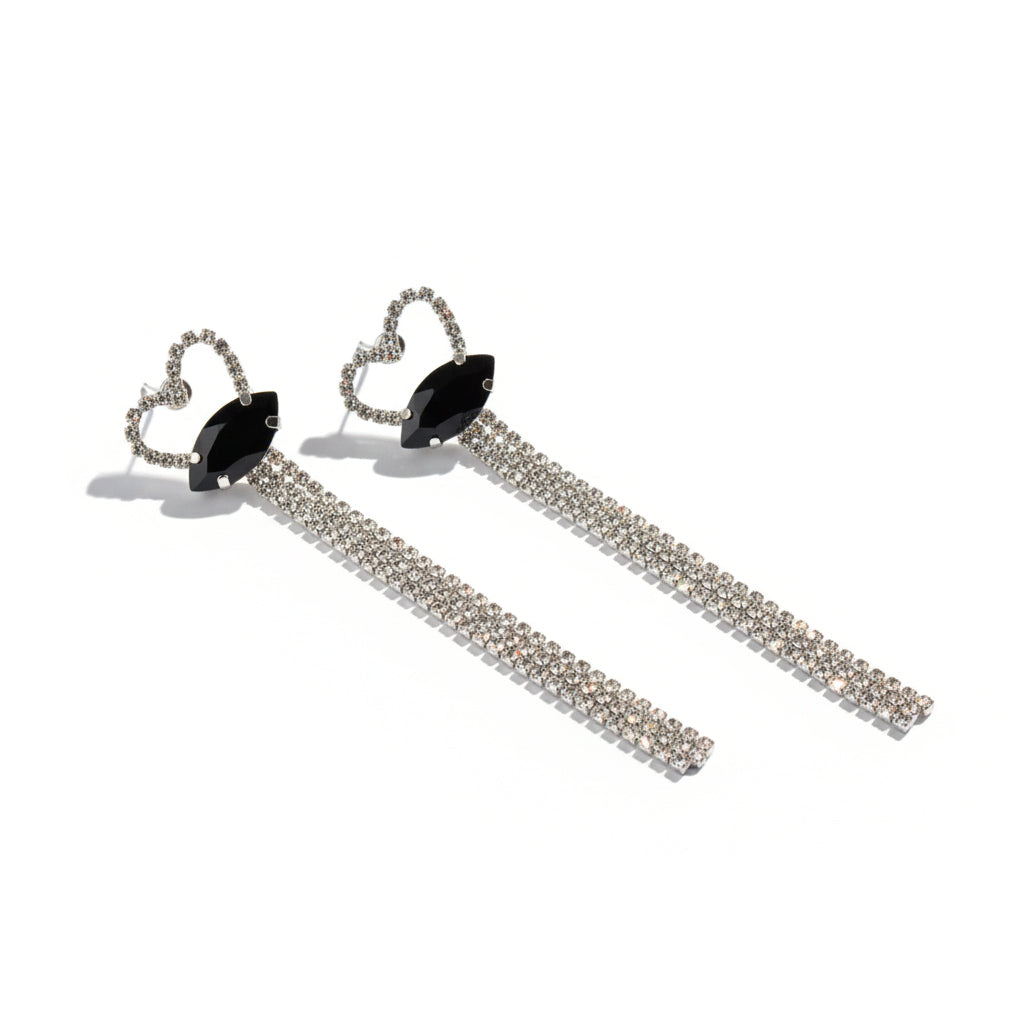 ORECCHINI BLACK HEART