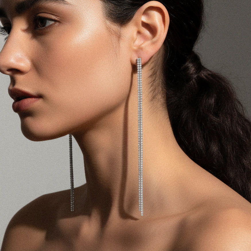 ORECCHINI VANITY SILVER