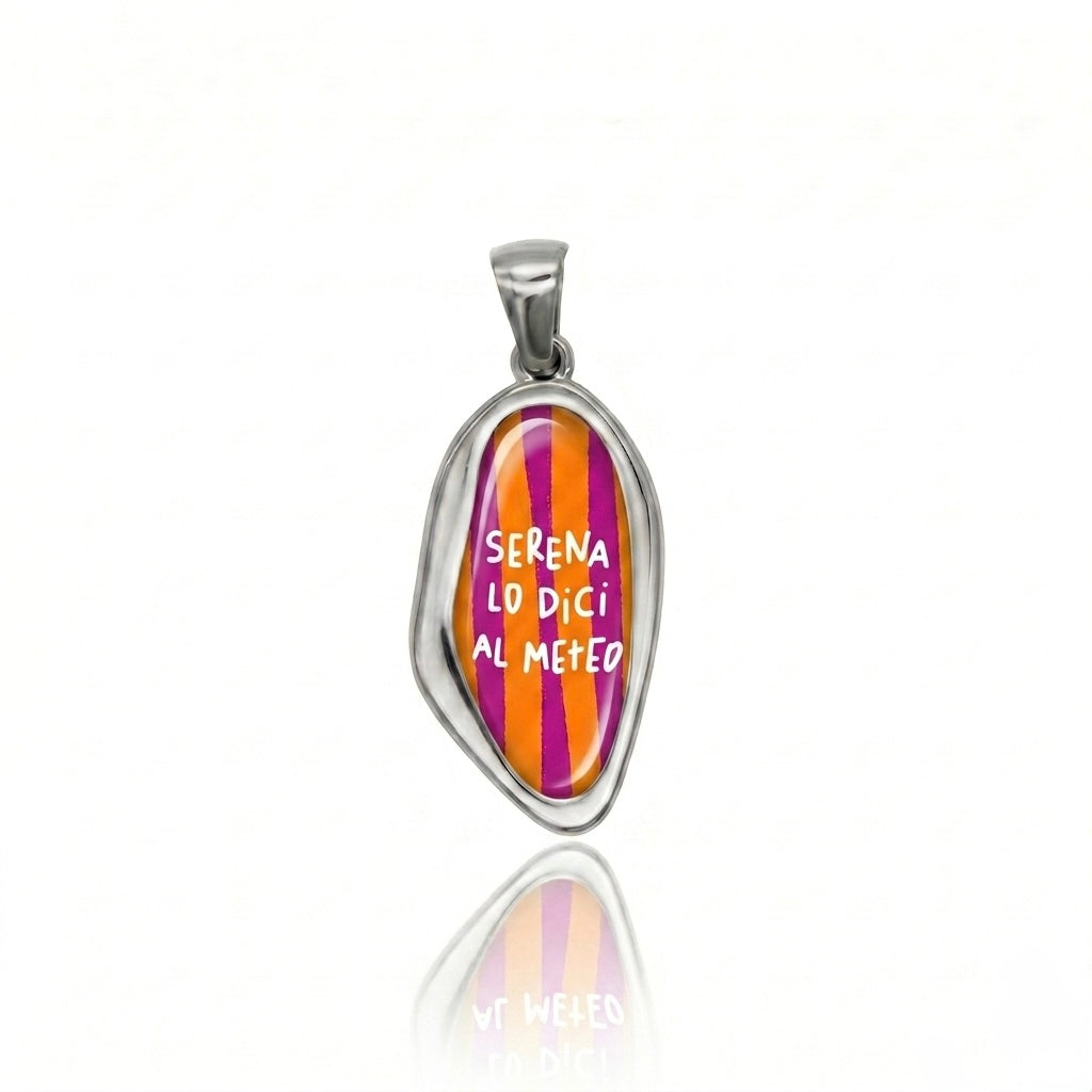 MEMORIES - CHARM OVALE LARGO ASIMMETRICO PERSONALIZZABILE