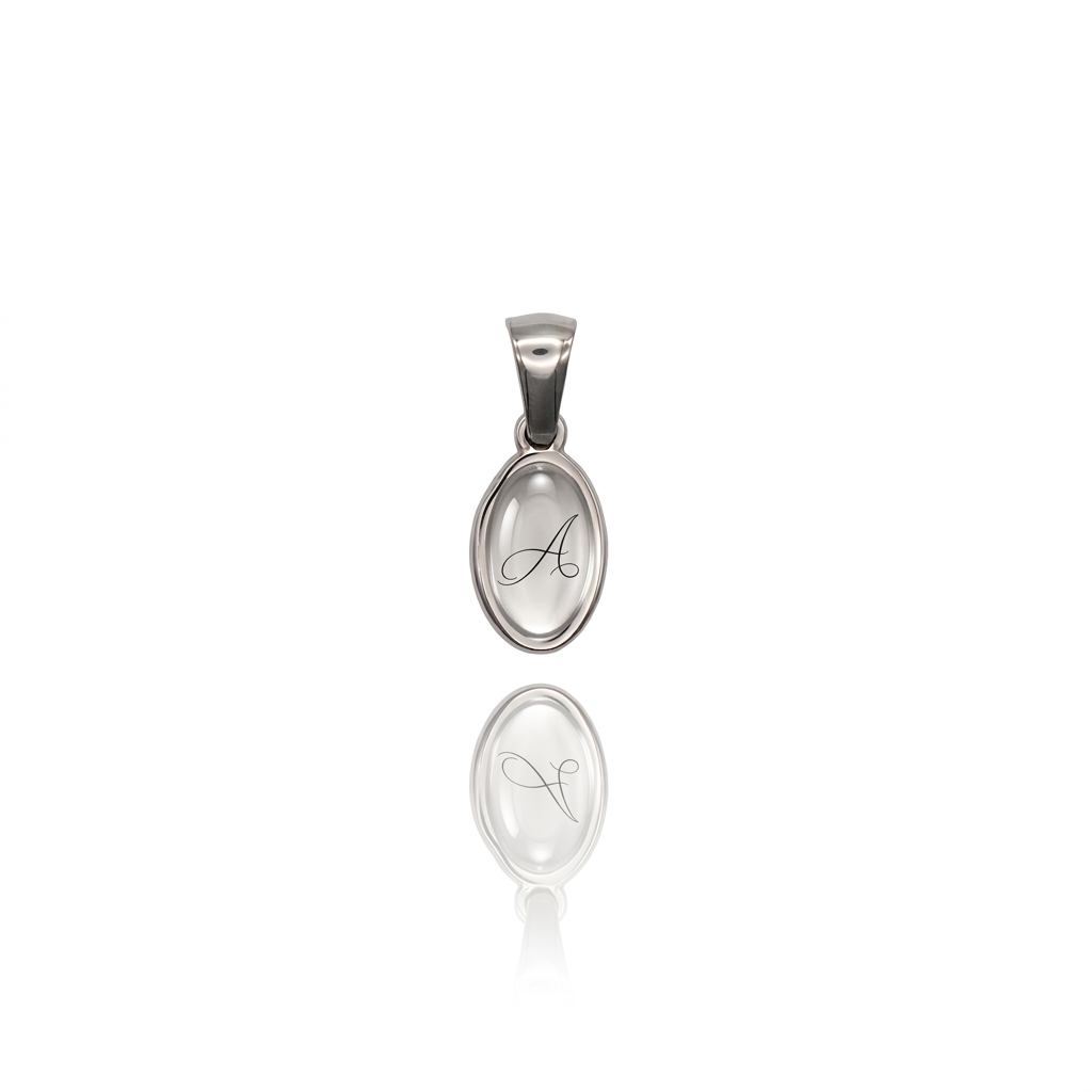 MEMORIES - CHARM MINI OVALE ASIMMETRICO PERSONALIZZABILE