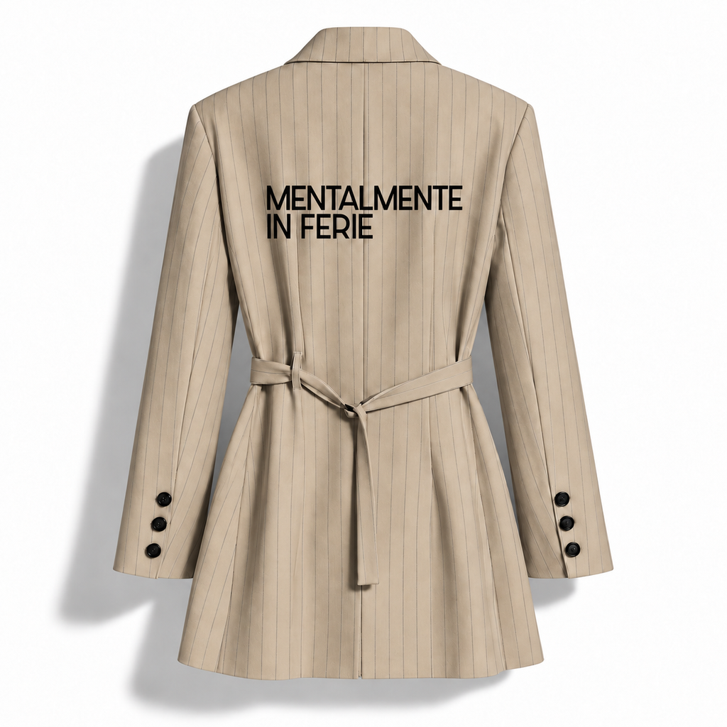 BLAZER GESSATO - MENTALMENTE IN FERIE
