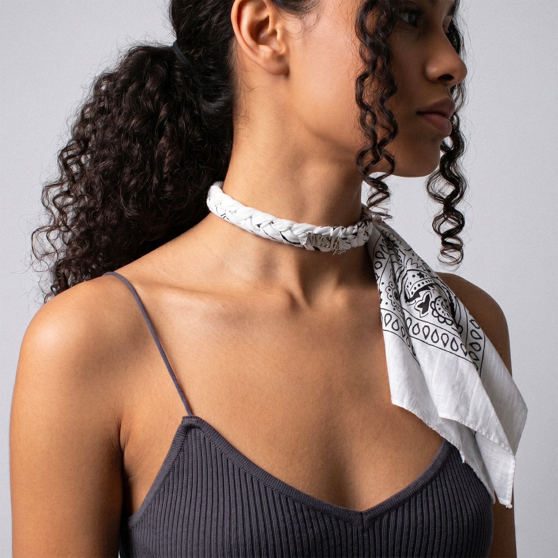 BANDANA CHOCKER - WHITE